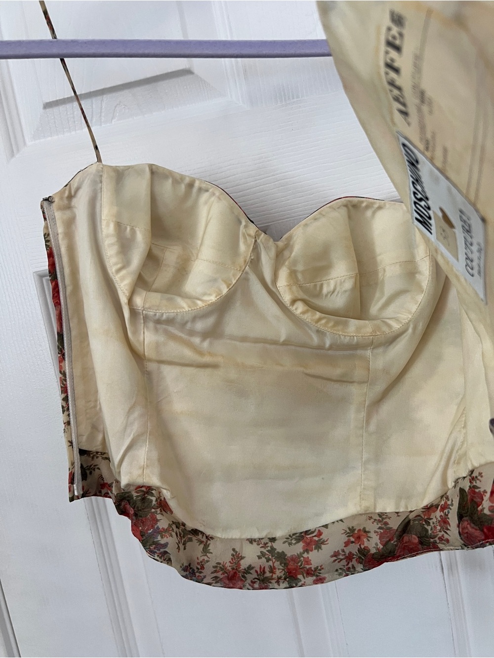 Moschino Couture vintage floral bustier - Picture 6 of 6